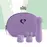 Мини-вибратор FeelzToys Mister Bunny Purple с двумя насадками