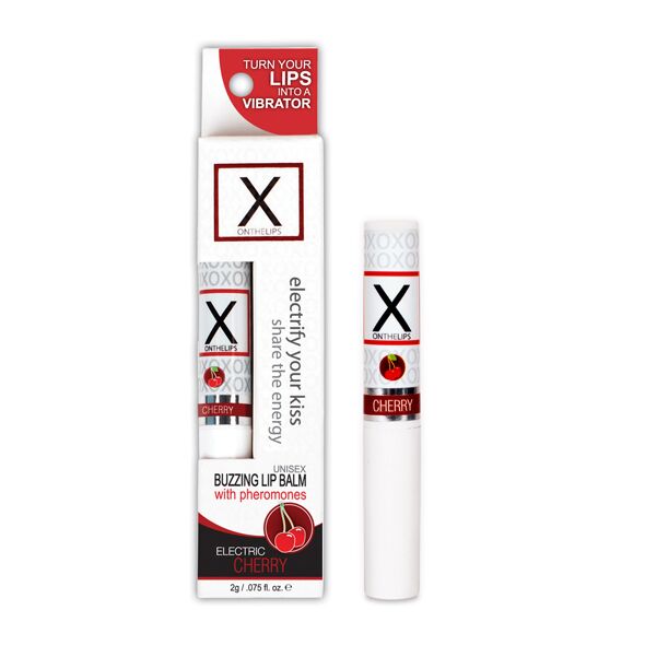 Стимулювальний бальзам для губ у�нісекс Sensuva - X on the Cherry Lips з феромонами, вишня