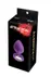 Анальная пробка с кристаллом MAI Attraction Toys №49 Purple, длина 9,5см, диаметр 4см