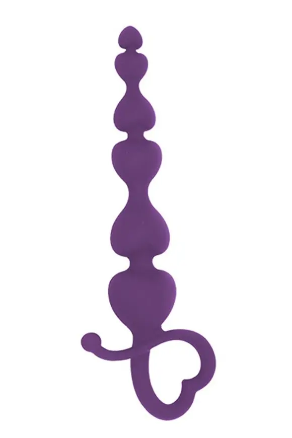 Анальные бусы MAI Attraction Toys №79 Purple, длина 18см, диаметр 3,1см