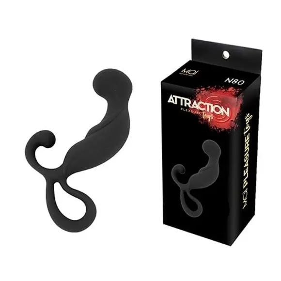 Масажер простати MAI Attraction Toys №80 Black, довжина 13,4 см, діаметр 3,2 см