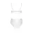 Еротичний комплект з малюнком LOVELIA BIKINI white L/XL - Passion