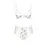 Эротический комплект с рисунком LOVELIA BIKINI white L/XL - Passion