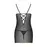 Сорочка с вырезами на груди + стринги LOVELIA CHEMISE black L/XL - Passion