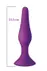 Анальная пробка на присоске MAI Attraction Toys №35 Purple, длина 15,5см, диаметр 3,8см