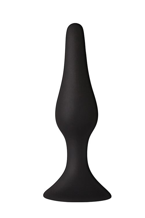 Анальна пробка з присоско�ю MAI Attraction Toys №34 Black, довжина 12,5см, діаметр 3,2см