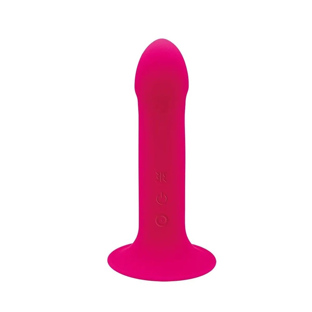 Д�вошаровий ділдо з вібрацією Adrien Lastic Hitsens 2 Pink, відмінно для страпона, макс діаметр 4 см,