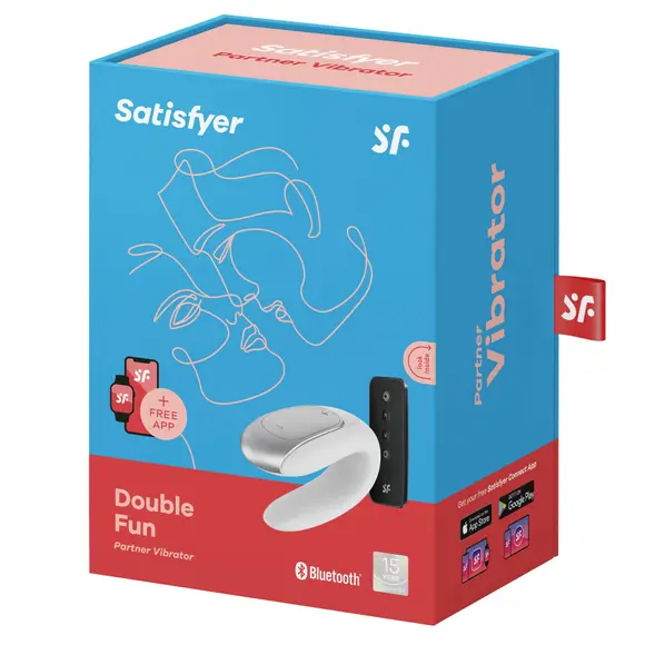 Смарт-вибратор для пар Satisfyer Double Fun (White) с пультом ДУ