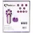 Стимулятор с имитацией оральных ласк FeelzToys - Clitella Oral Clitoral Stimulator Purple