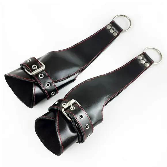 Поручи для подвеса Art of Sex – Fetish Hand Cuffs For Suspension, натуральная кожа