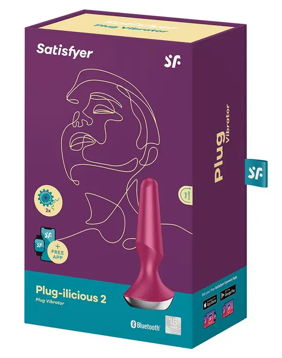 Анальная смарт-вибропробка Satisfyer Plug-ilicious 2 Berry