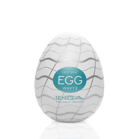 Мастурбатор-яйцо Tenga Egg Wavy II с двойным волнистым рельефом