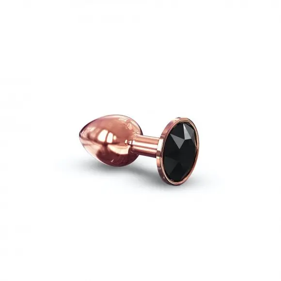 Металлическая анальная пробка с украшением в виде кристалла Dorcel - Diamond Plug Rose Gold S