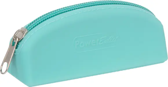 Сумка для хранения секс-игрушек PowerBullet - Silicone Storage Zippered Bag Teal 