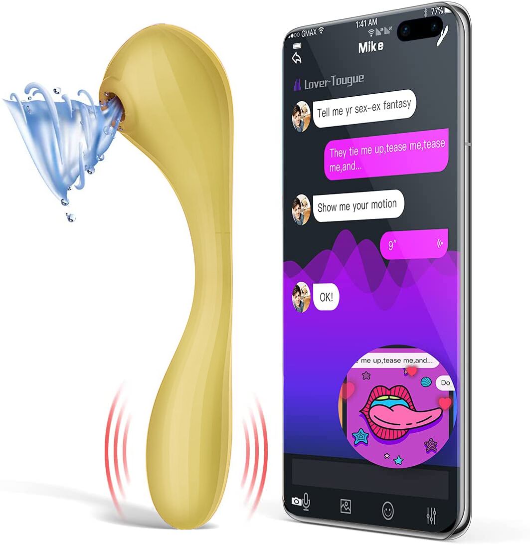 Вакуумный вагинально-клиторальный стимулят�ор Magic Motion Bobi Yellow, управление со смартфона