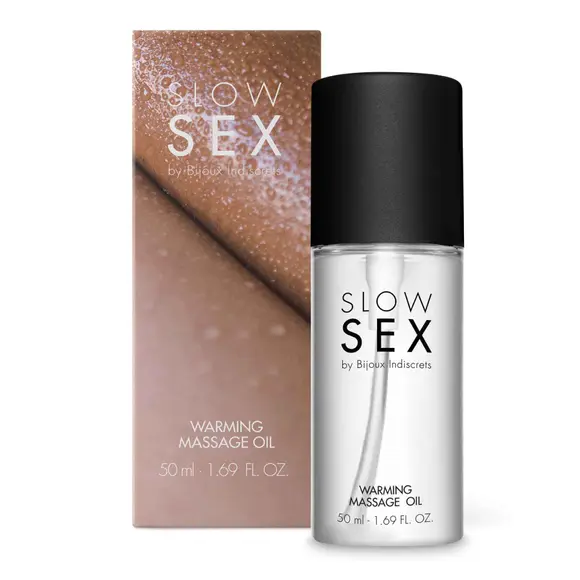 Разогревающее съедобное массажное масло Bijoux Indiscrets Slow Sex Warming massage oil