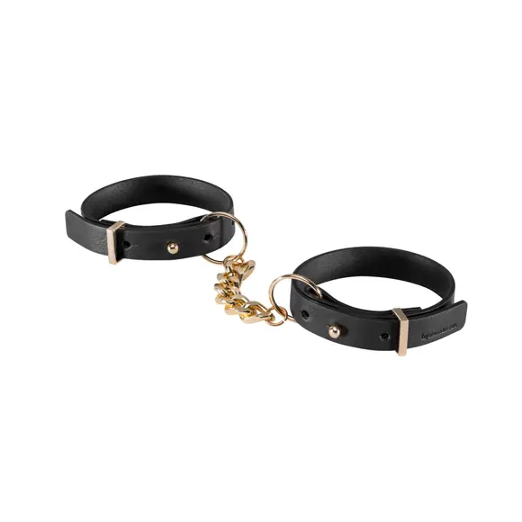 Наручники из экокожи Bijoux Indiscrets Maze – Thin Handcuffs Black 