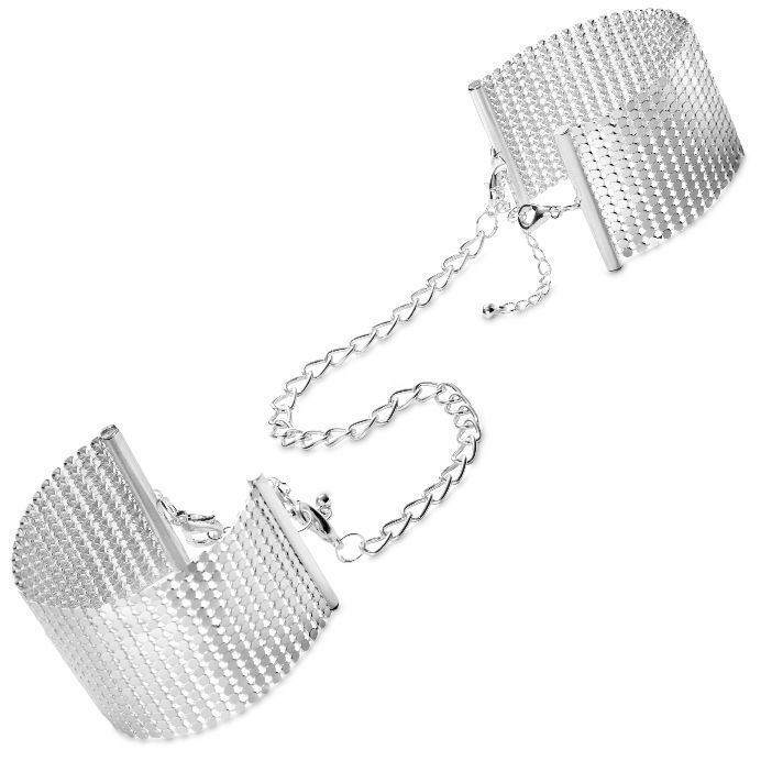 Наручники Bijoux Indiscrets Desir Metallique Handcuffs - Silver, металеві, стильні бра�слети