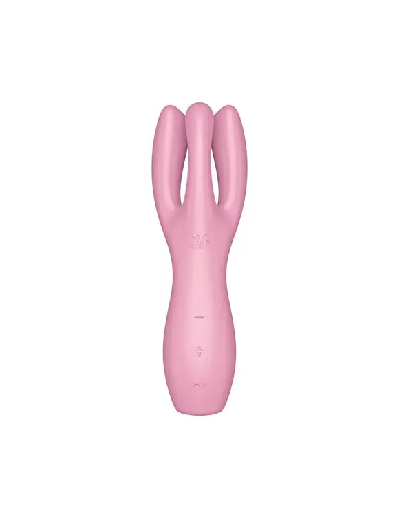 Кліторальний вібратор Satisfyer Threesome 3 Pink з трьома пальчиками