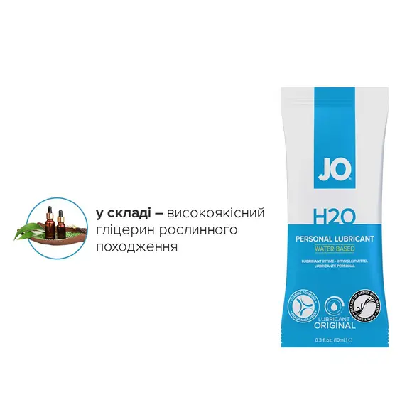 Набор лубрикантов Foil Display Box – JO H2O Lubricant – Original – 12 x 10ml