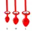 Мужские трусы XS-2XL с силиконовой анальной пробкой Art of Sex -  Joni plug panties size S Red