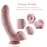 Силиконовый фаллоимитатор для секс-машин Hismith 8.3″ Silicone Dildo, изогнутый, система KlicLok