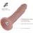 Фалоімітатор 10.2″ з вібрацією для секс-машин Hismith Silicone Dildo with Vibe, KlicLok, пульт ДК