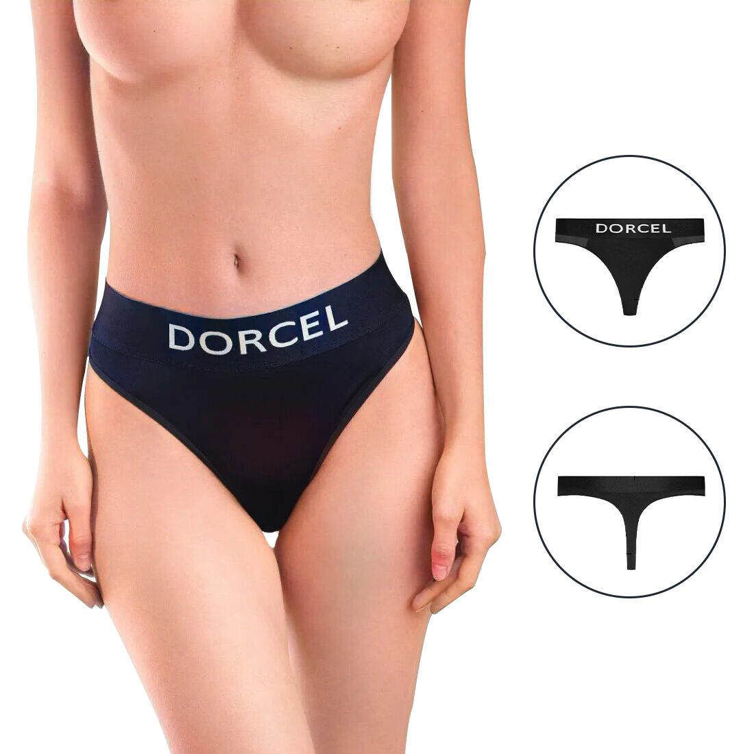 Трусики с кармано�м для вибратора Dorcel PANTY LOVER XXL