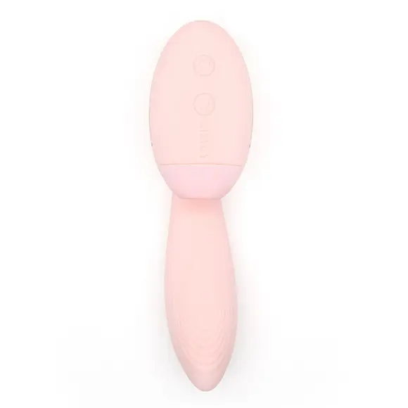 Вакуумный вибратор KISTOY Tina Mini Light Pink, вагинально-клиторальный