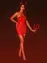Платье лакированное красное “Соблазнительница Марго” XXXL, молния на всю длину сзади