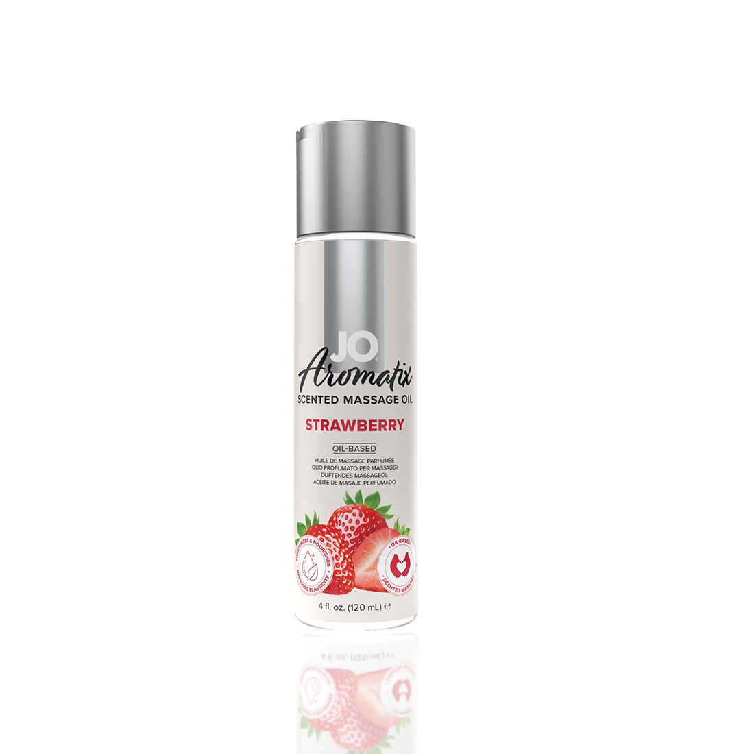 Натуральна масажна олія JO Aromatix Massage Oil Strawberry 120 мл