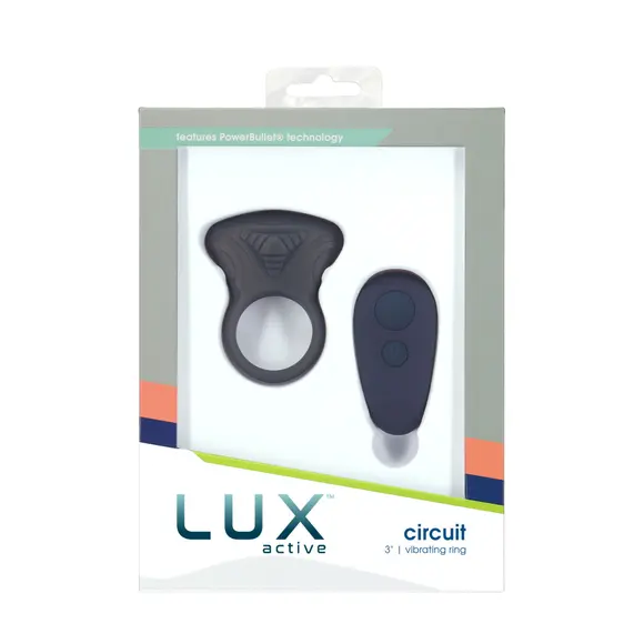 Эрекционное виброкольцо Lux Active Circuit Vibrating Cock Ring, пульт ДУ, 7 режимов вибрации