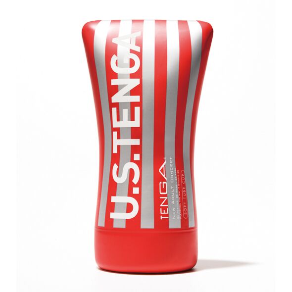 Мастурбатор Tenga US Soft Tube Cup (м’яка подушечка велика), ст�искальний, суперпотужне всмоктування