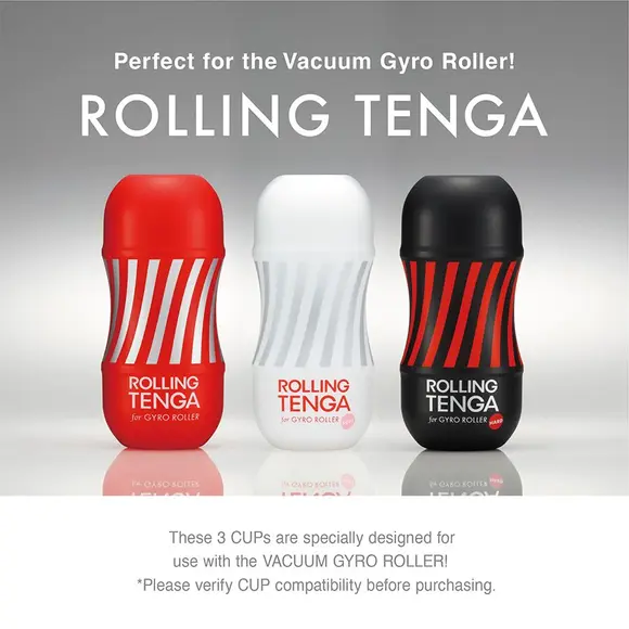 Автоматический мастурбатор Tenga VACUUM GYRO ROLLER SET, ротация и вакуум, совместим с Tenga Cup