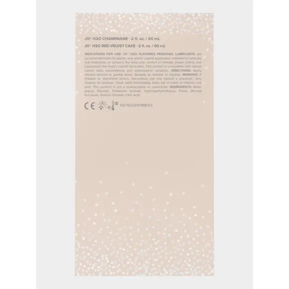 Набір смакових змазок System JO Champagne & Red Velvet Cake (2×60 мл), Limited Edition