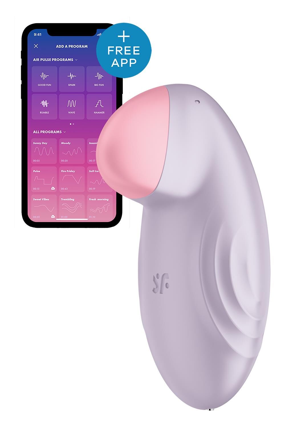 Смарт-вібратор для клітора Satisfyer Tropical Tip Light Lilac