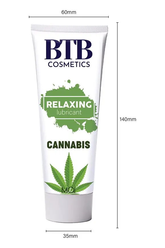 Змазка на гібридній основі BTB Relaxing Lubricant Cannabis (100 мл)