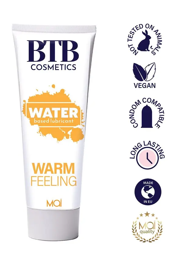 Розігрівальна змазка на водній основі BTB WARM FEELING (100 мл)