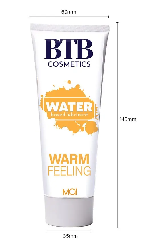 Розігрівальна змазка на водній основі BTB WARM FEELING (100 мл)