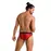 Чоловічі напівпроз�орі труси Passion 031 Slip Mike L/XL Red, під леопард