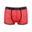 Чоловічі прозорі боксери Passion 046 Short Parker S/M Red, сітка, під леопард