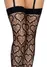 Ажурные чулки с сердечками Leg Avenue Heart Black, one size