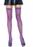 Неоновые чулки-сетка Leg Avenue Nylon Fishnet Thigh Highs Neon Purple, one size