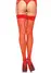 Прозрачные чулки со швом Leg Avenue Sheer backseam stockings Red, one size