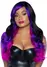 Leg Avenue Allure Multi Color Wig Black/Purple
