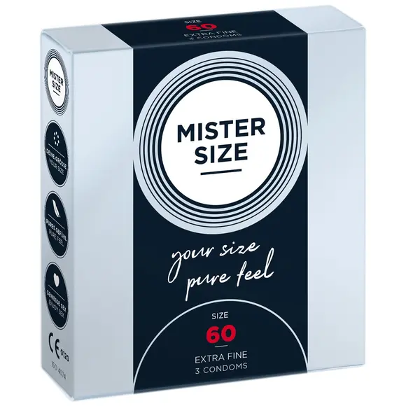 Презервативы Mister Size - pure feel - 60 (3 condoms), толщина 0,05 мм