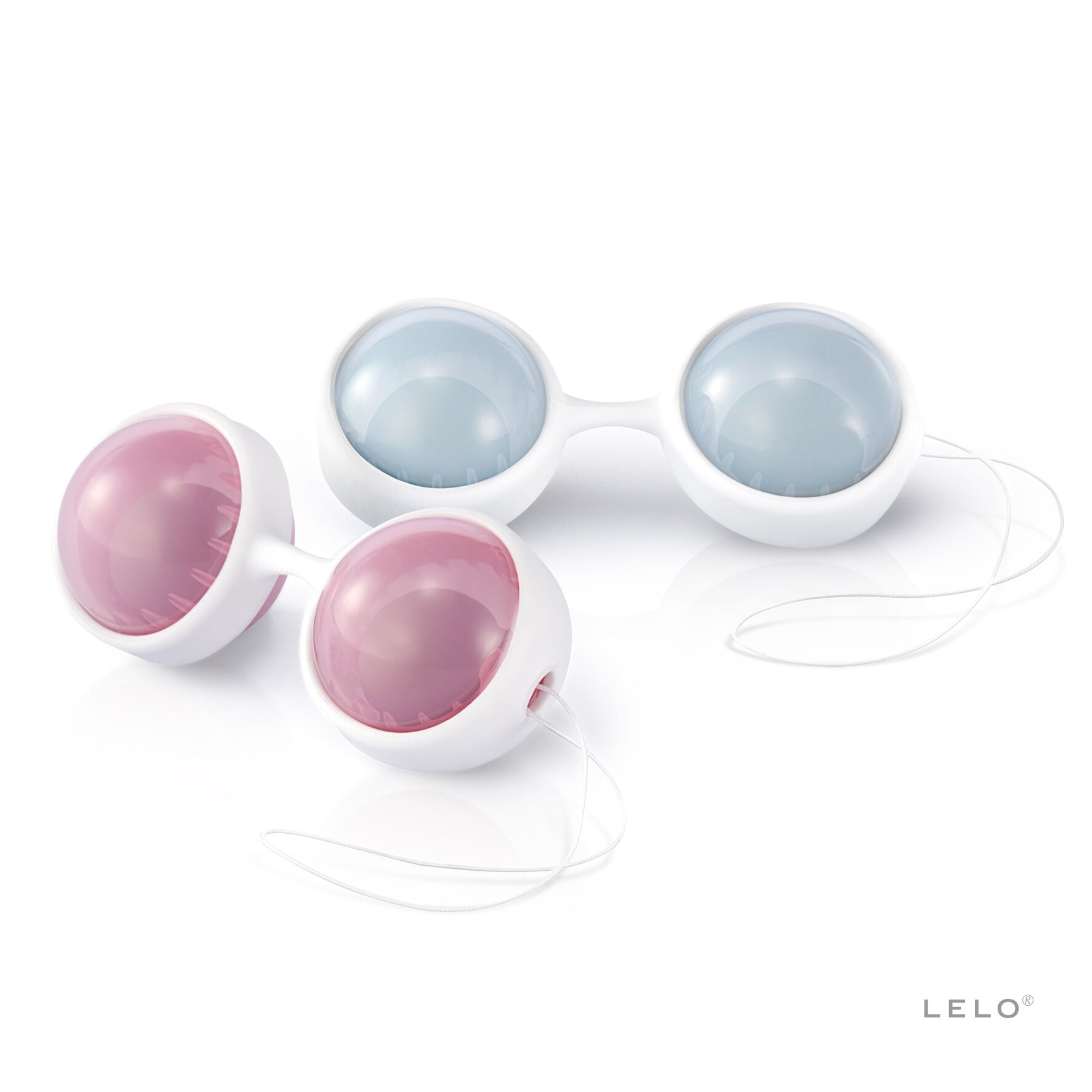 Набір вагінальних кульок LELO Beads, діаметр 3,5 см, змінне навантаженн�я, 2х28 та 2х37 г