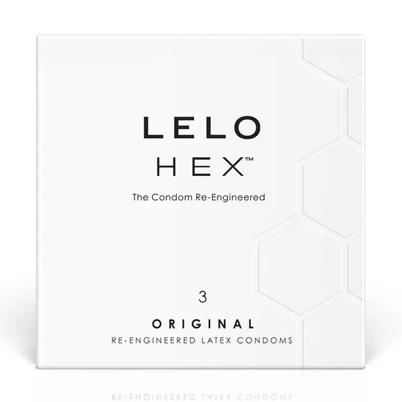 Презервативи LELO HEX Condoms Original 3 Pack, тонкі та суперміцні