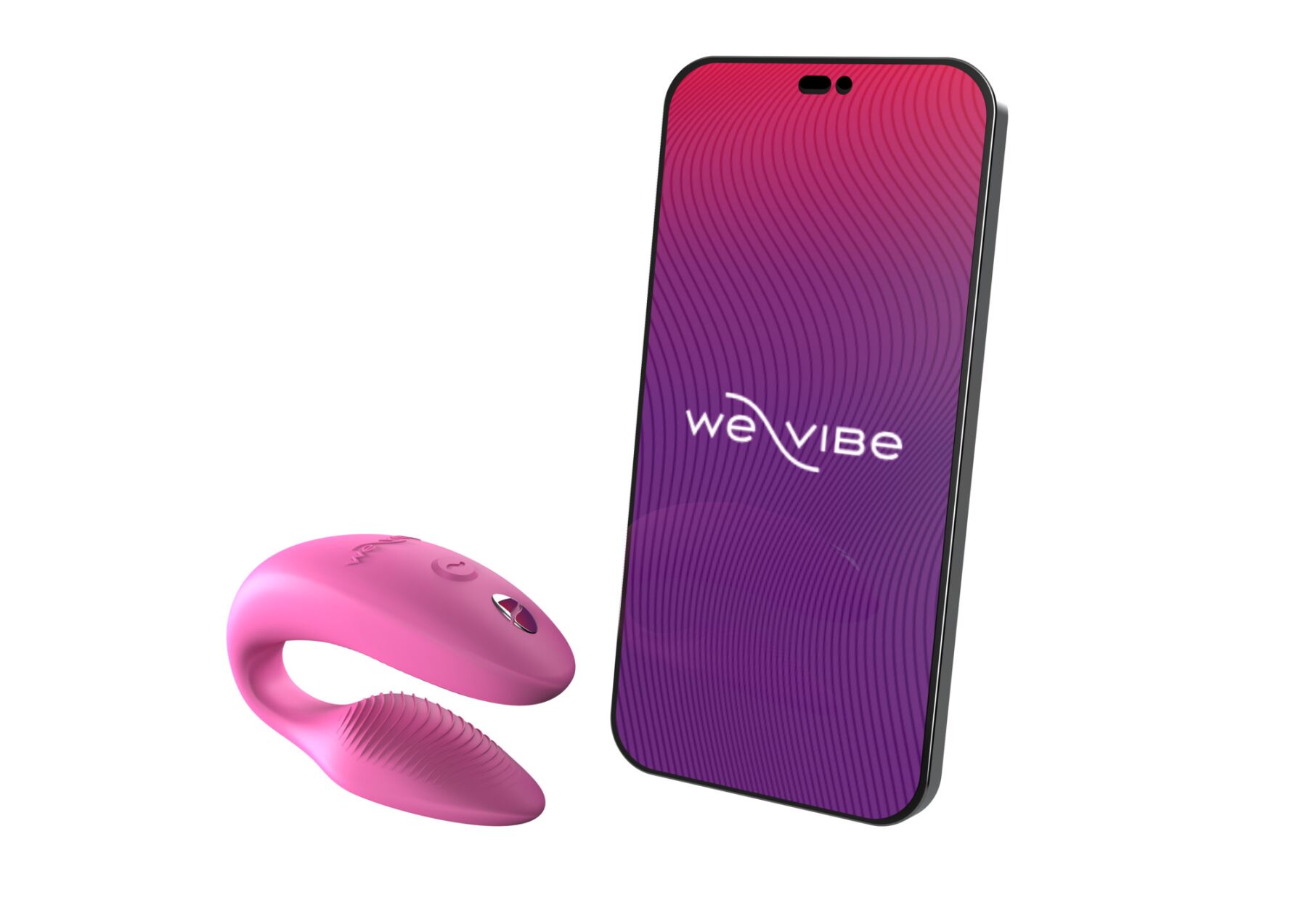 Смарт-вибратор для пар We-Vibe Sync 2 Rose, 10 виброрежимов, пульт ДУ