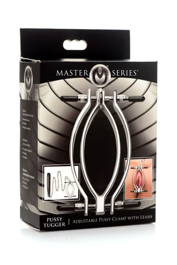Зажим для половых губ Master Series: Pussy Tugger Adjustable Vagina Clamp with Chain